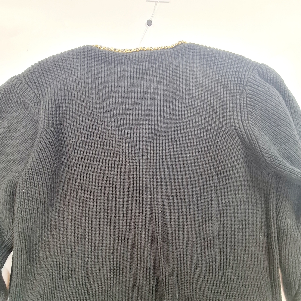 Lovers + Friends Black Cardigan with Gold Details - Picture 9 of 10